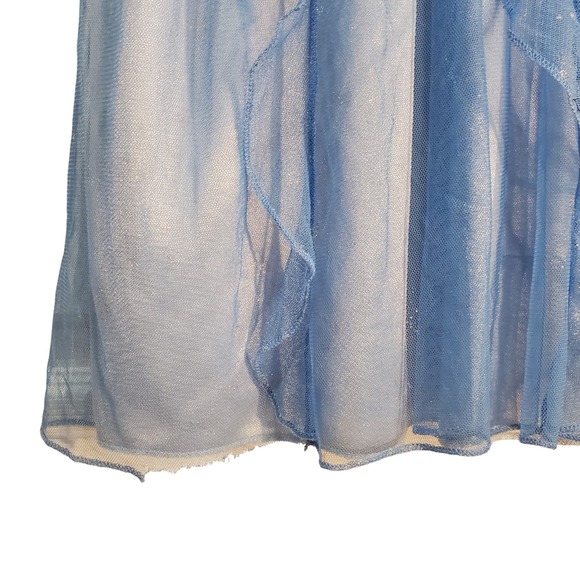 Disney Frozen II Elsa Nightgown Costume Princess Sparkle Blue Girls Size 5/6 - Picture 4 of 8